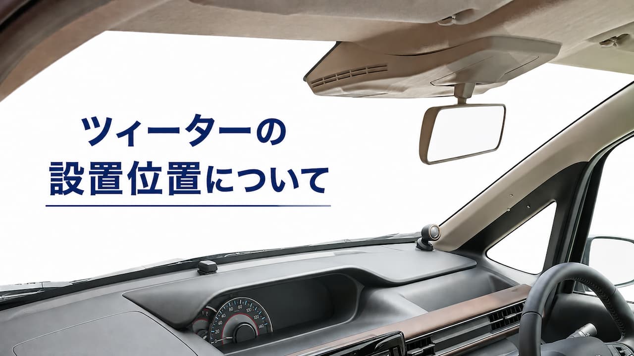 ツィーターの設置位置について